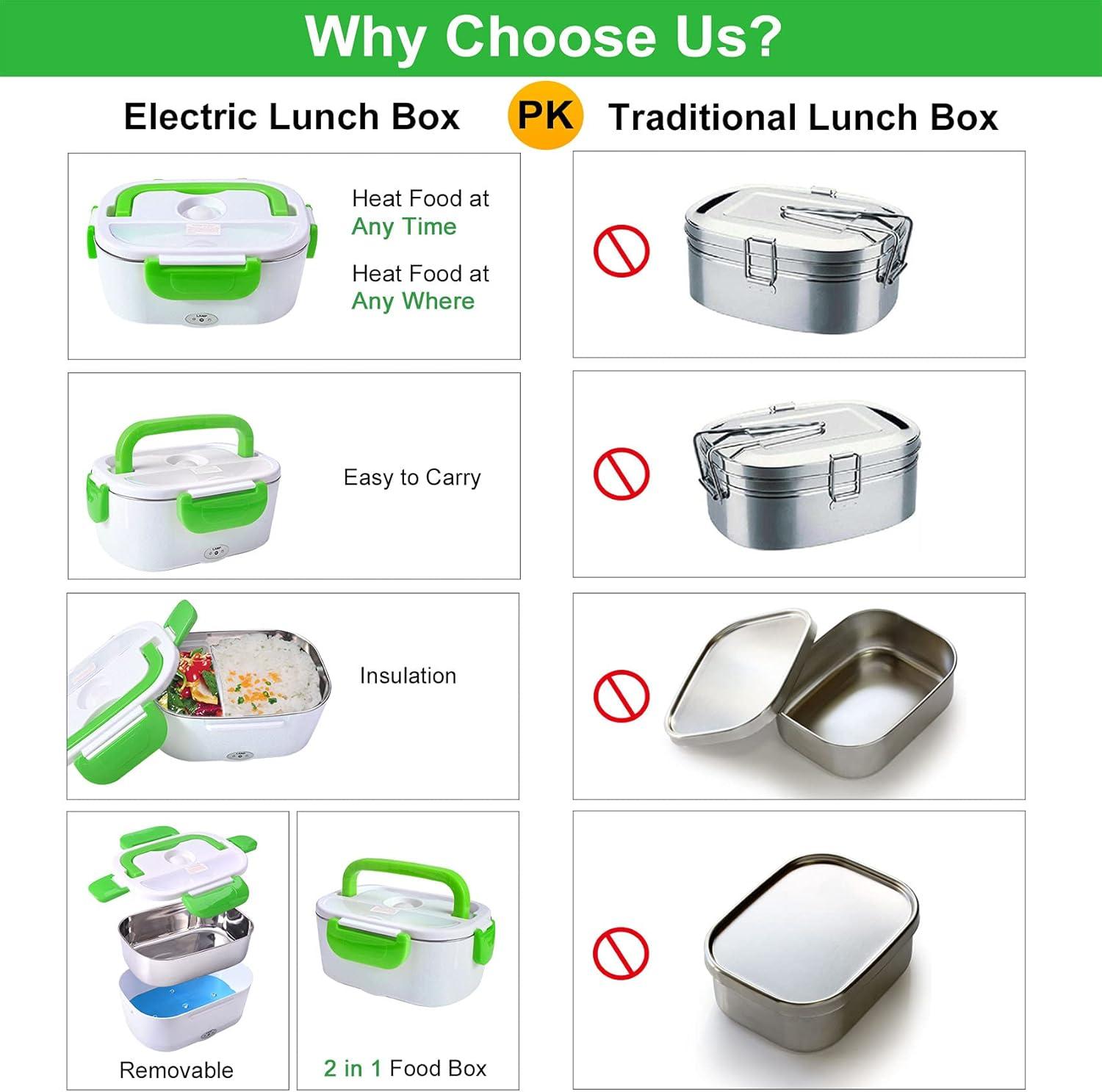 Hot Sale Electric Lunch Box, Heated Lunch Box with Removable 1.5L Stainless Steel Container, Portable Food Warmer Lunch Box for Car Office School and Home Use, 110V 12V 40W, MULTICOLOR https://vendorcenter.jumia.com/product-set-images/2024/09/20/gvc.product.image.1726869510989.8d2a0293-8a16-4ccb-8432-40664ea10e79.jpeg