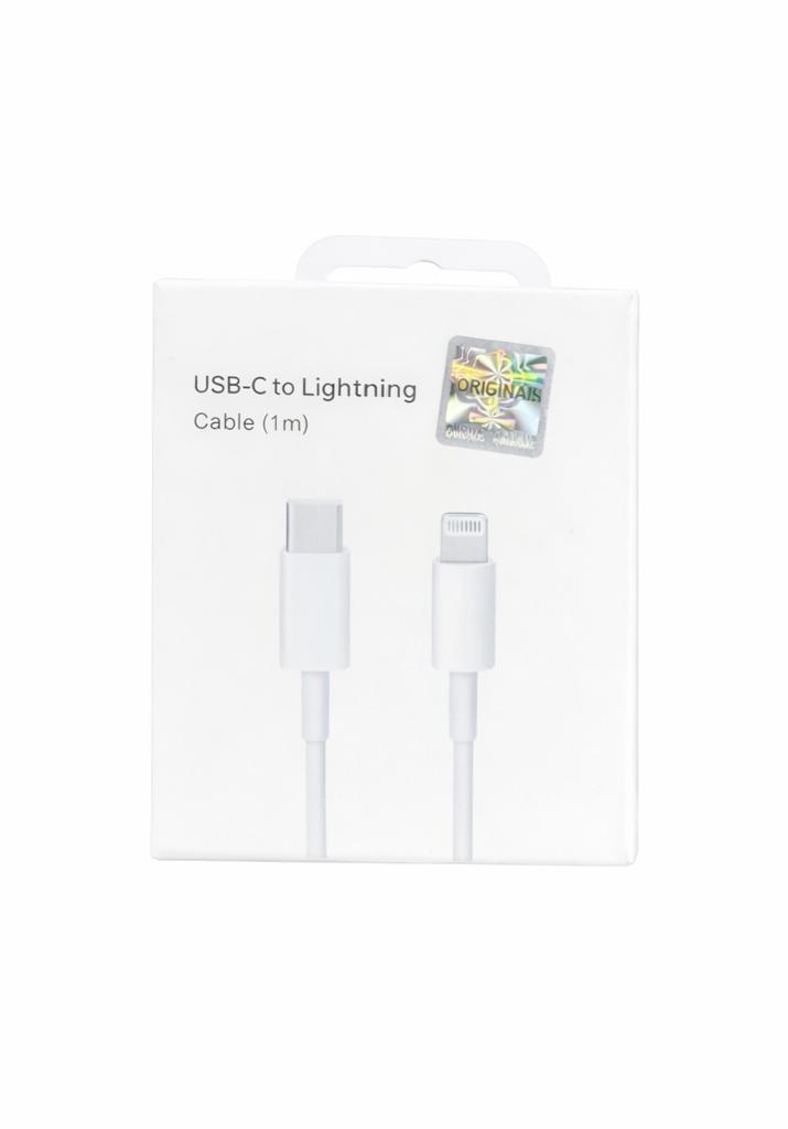كابل نقل بيانات ومزامنة أصلي من النوع C إلى Lightning، بطول 1 متر، متوافق مع أجهزة iPhone X/XS / 11/12 / 13/14
