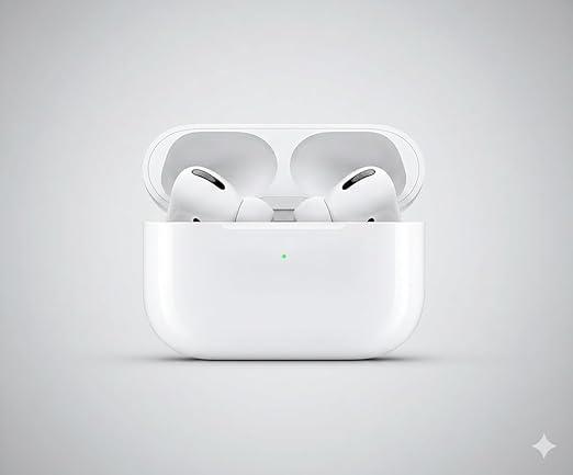 سماعات لاسلكية متوافقة مع AirPods Pro 2 ، بلوتوث 5.3، إلغاء الضوضاء النشط، عمر بطارية 30 ساعة، شحن لاسلكي، أبيض