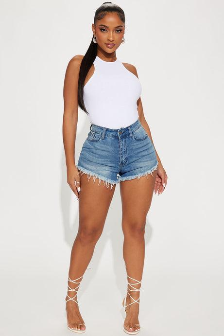 Blue Denim Shorts