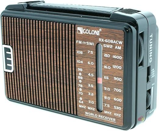 راديو كهربائي صغير كلاسيكي RX-608AC