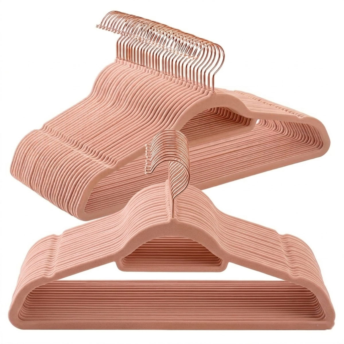 LASA 60 Velvet Hangers with Rose Gold Hook – Plastic Quality LASA Home & Office Product