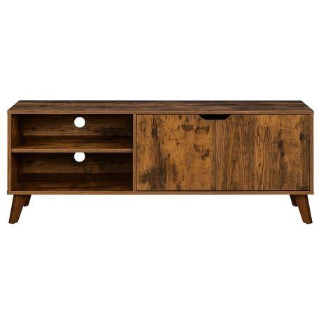 TV Stand Cabinet 2-Door Media Storage Unit for Living Room