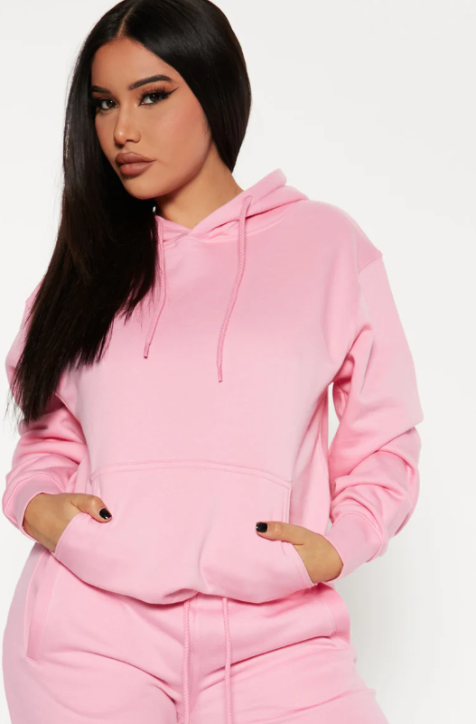 Pink Hoodie Jogger Set