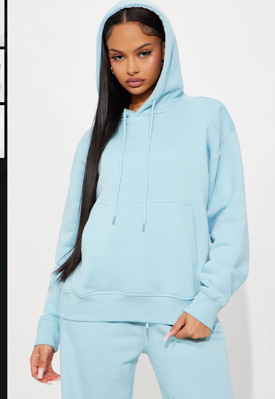 Light Blue Hoodie Jogger Set
