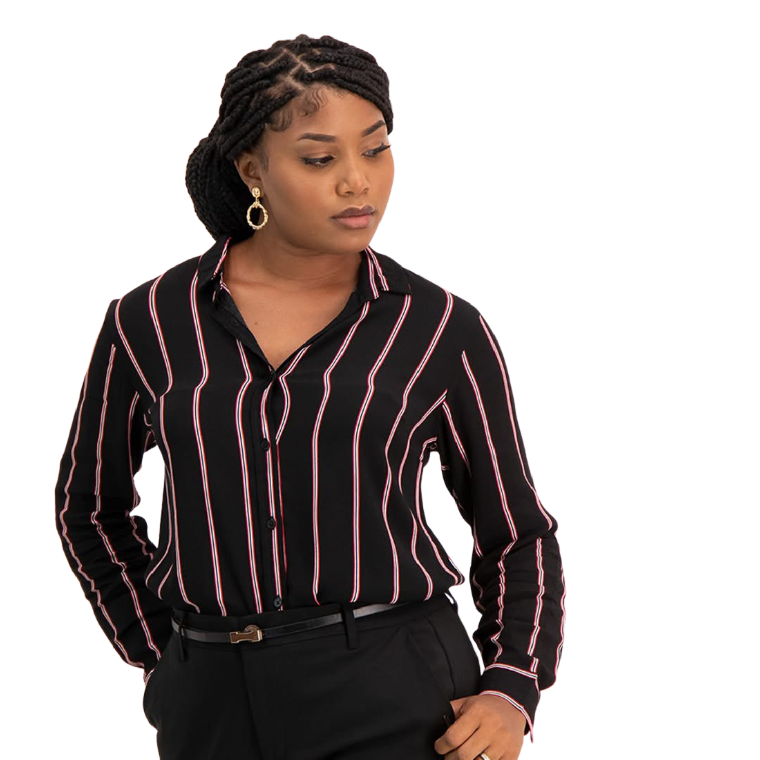 Striped Button Shirt