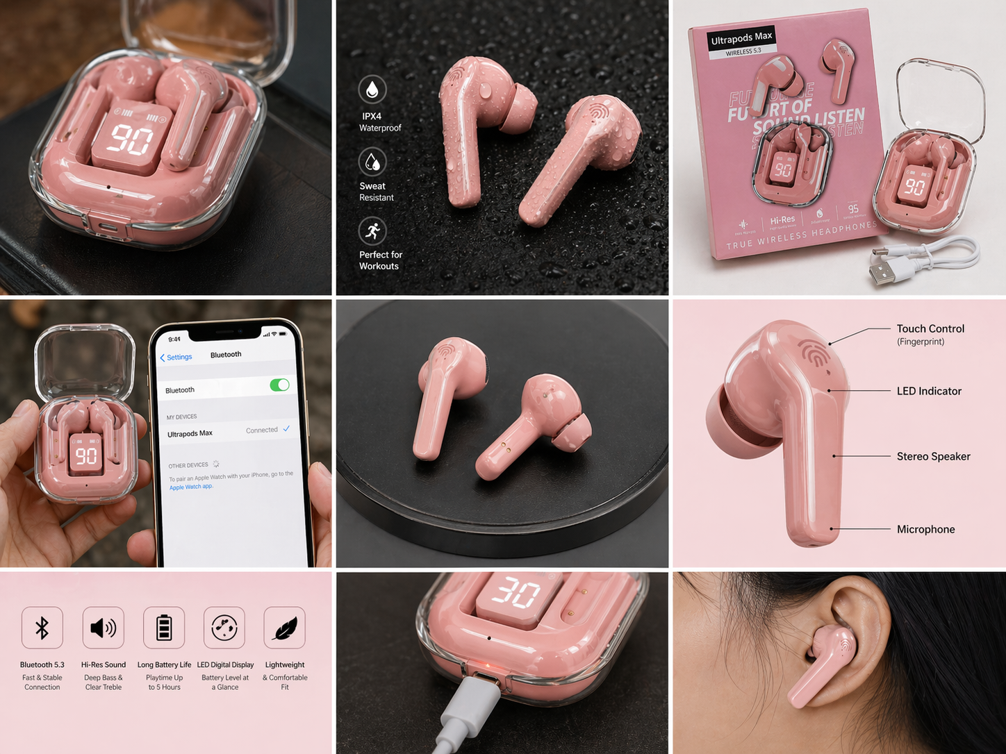 Max Wireless Earbuds (Bluetooth 5.3)