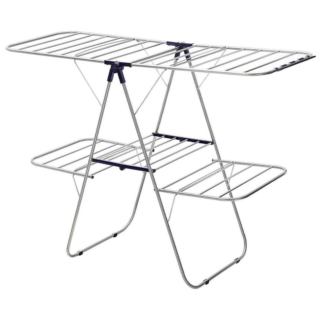 LASA Foldable Clothes Drying Rack Laundry Stand – Space-Saving Portable Indoor & Outdoor Garment Dryer for Home Daily Use