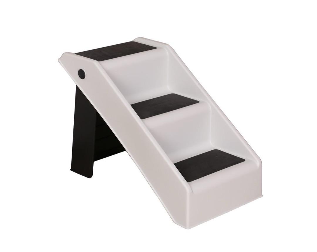 LASA Folding Pet Steps & Cat Dog Stairs 45kg Max – 3-Step Anti-Slip Safety Staircase for All Large & Small Breeds Home Use