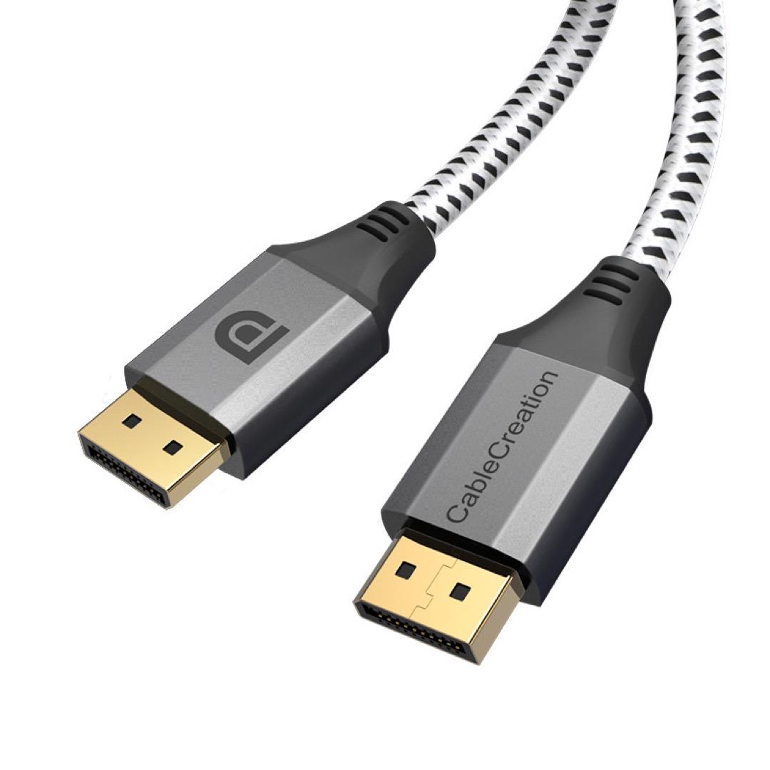LASA DisplayPort 1.4 Cable 2M – 8K 60Hz 4K 144Hz HDR Support DP to DP Cord for Gaming Monitor, PC, Laptop & Display Daily Use
