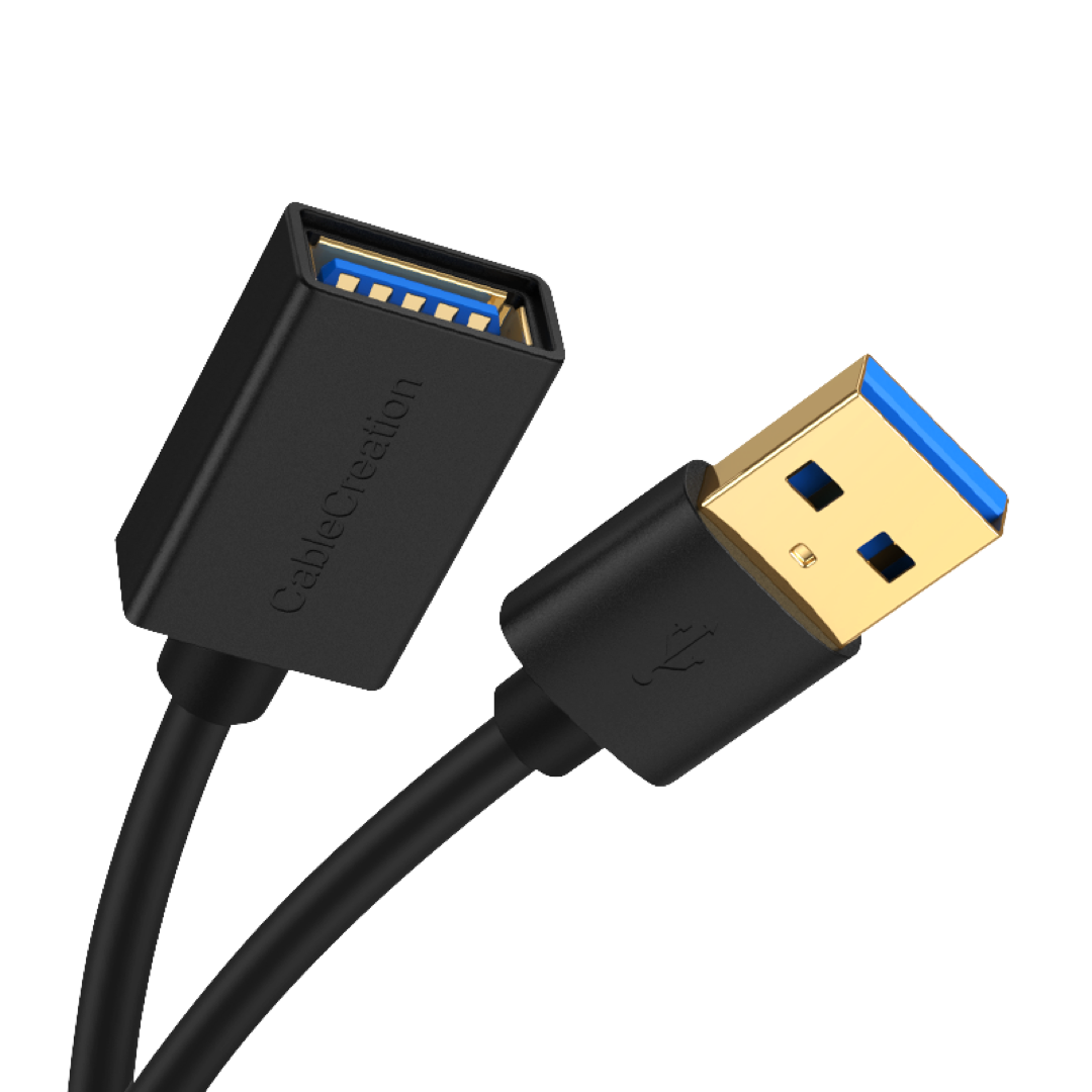 LASA USB 3.0 Male to Female Extension Cable 2M - Black