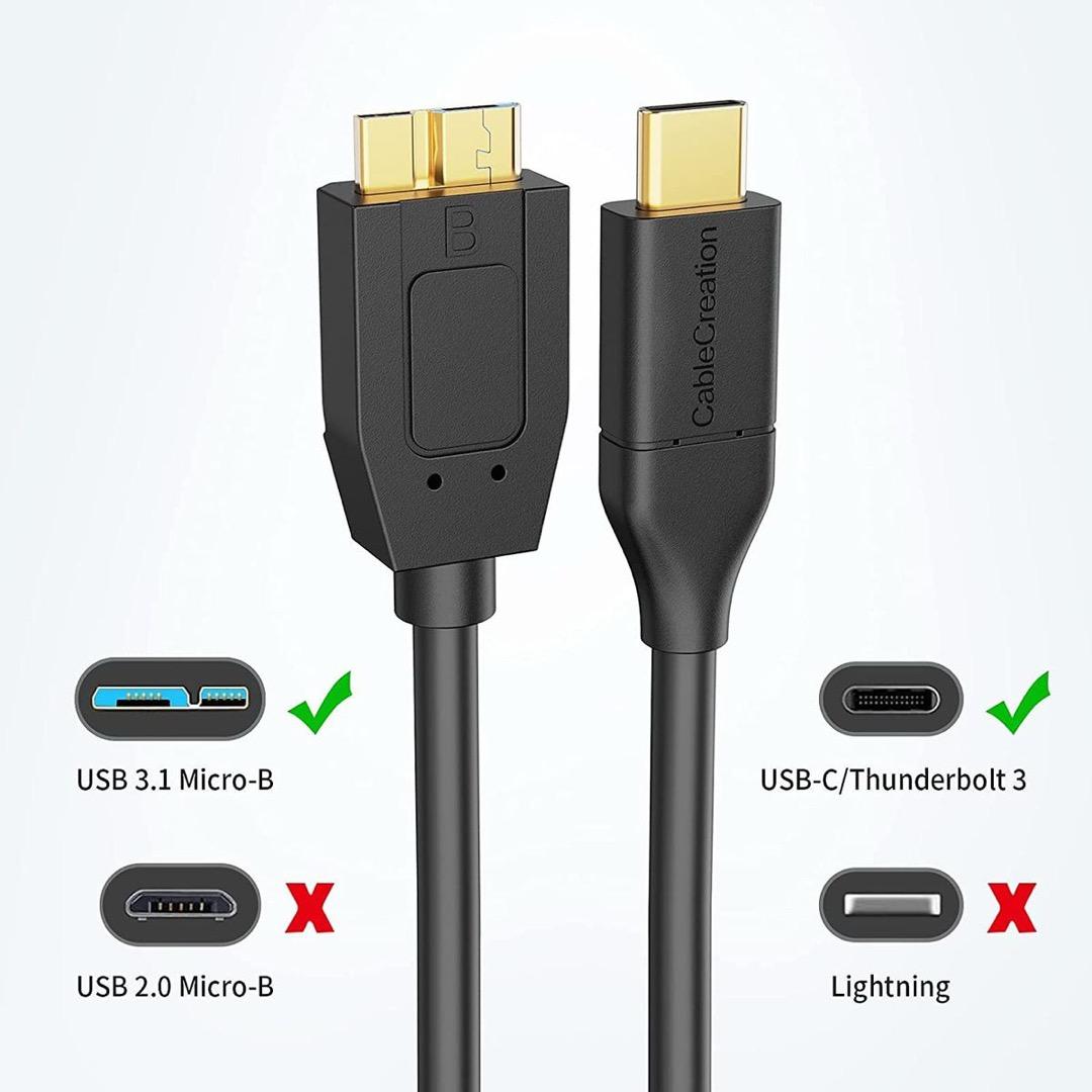 USB-C to USB 3.0 Micro-B Cable - 30cm