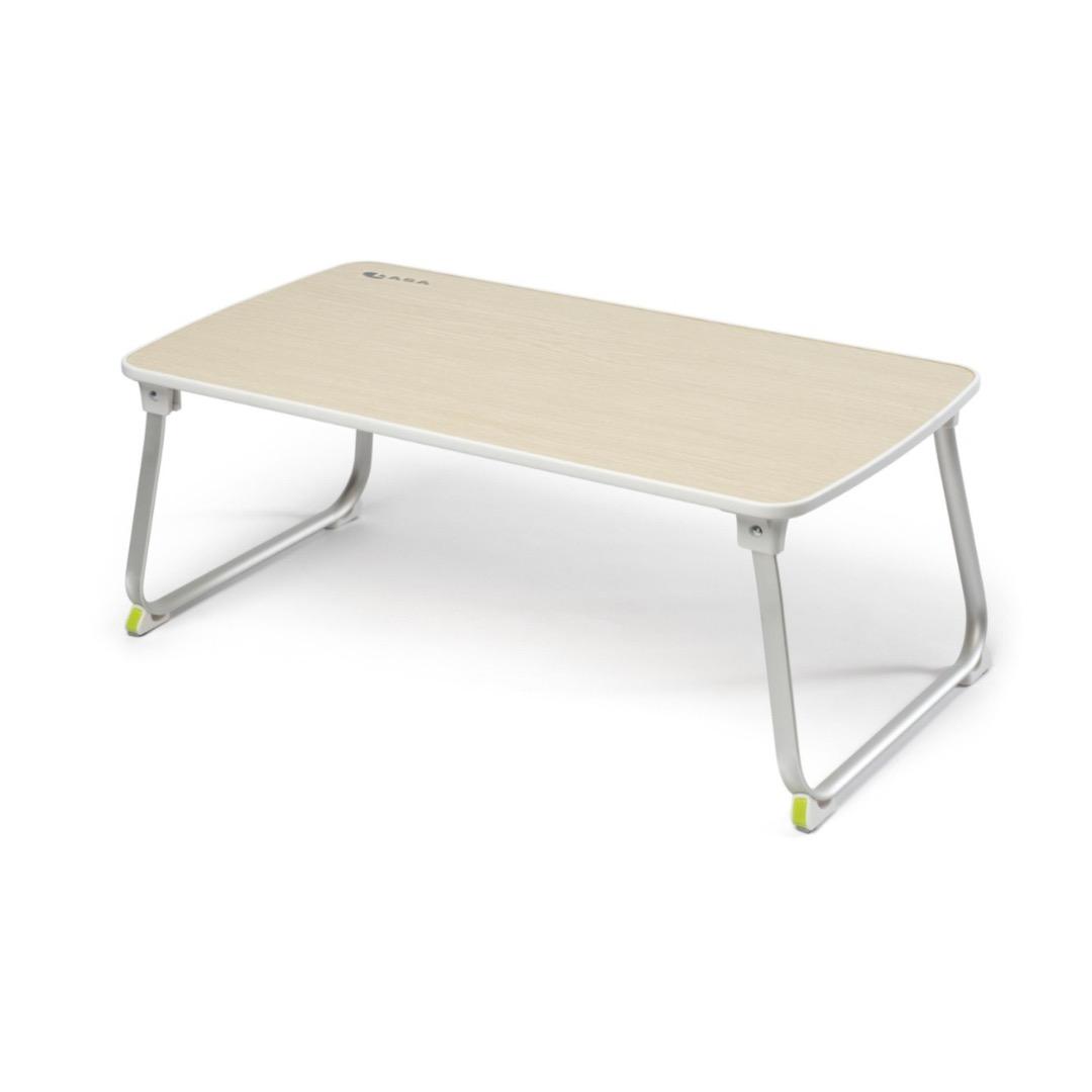 LASA Folding Laptop Table - Adjustable Desk for Bed, Couch - Yellow - 60cm x 33cm