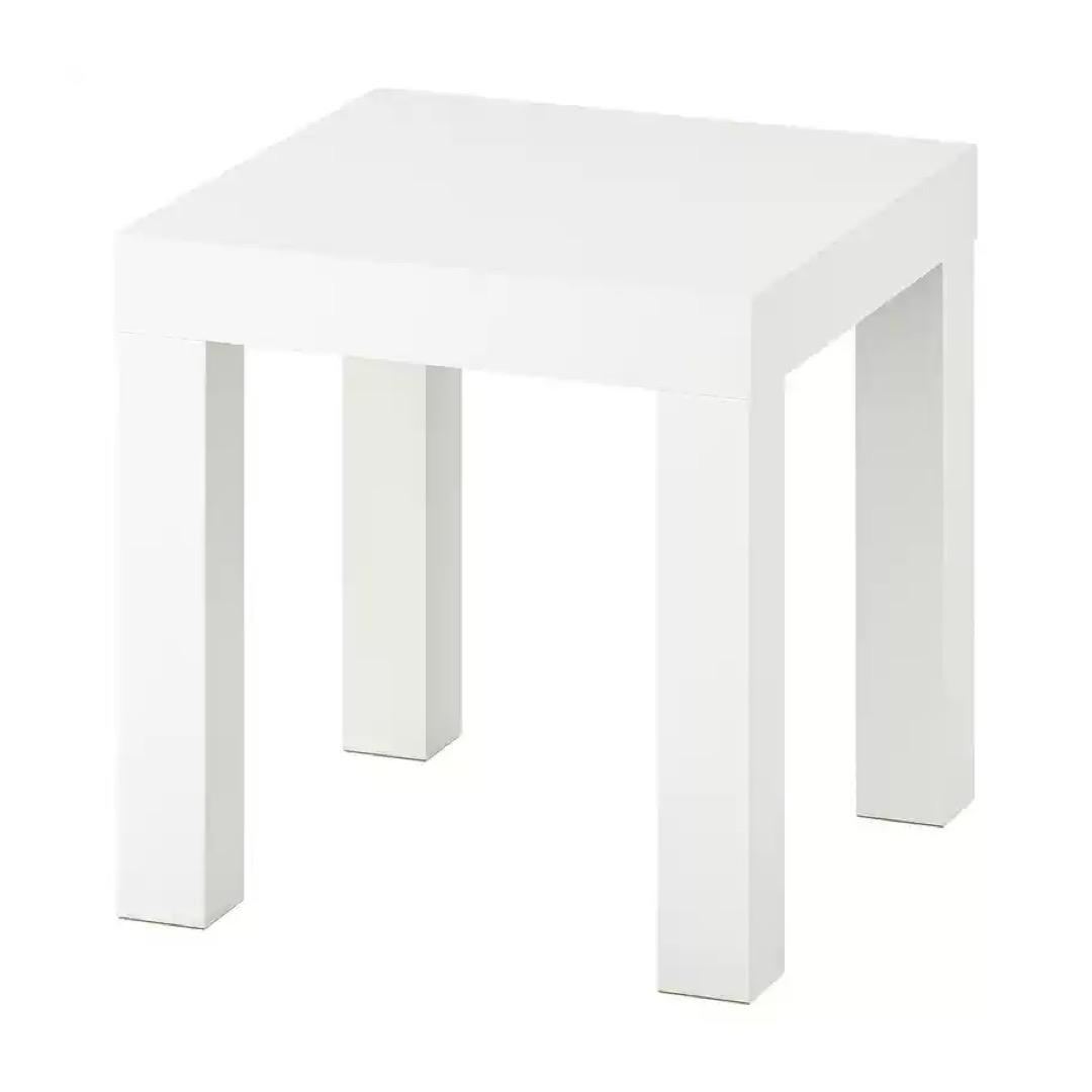 LASA -Modern Side Table - Compact Coffee Table & Bedside Unit with Storage Shelf for Living Room, Bedroom & Sofa Corner