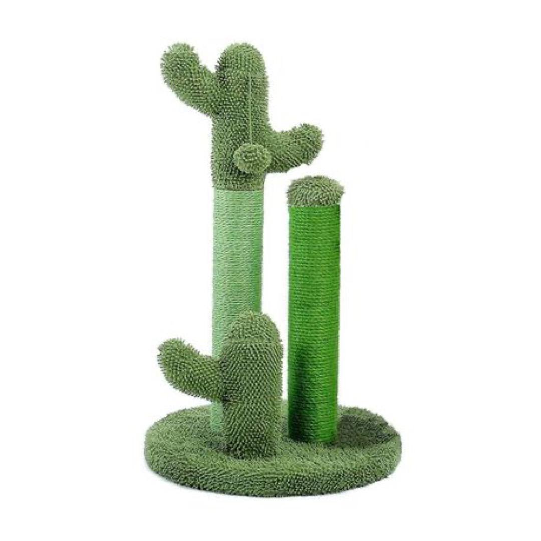 Cactus Scratching Post for Cats 53cm - Sisal Rope Cat Scratcher Tower for Indoor Play, Stretching & Claw Care Daily Use