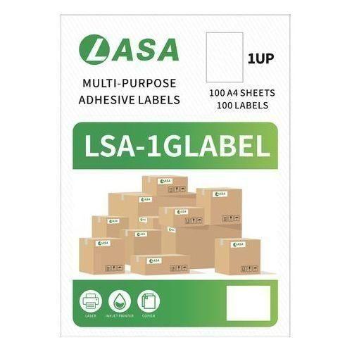  Glossy A4 Adhesive Labels - 100 Sheets, Laser Printer Compatible, White – paper & adhesive Self-Adhesive Inkjet Laser Compa