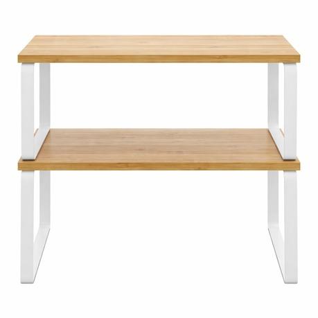 Multipurpose Kitchen Cabinet Organizer Shelves Set of 2 Stackable